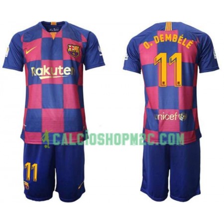 Barcellona Ousmane Dembele 11 Bambino Maglia Prima 2019/2020 Manica Corta (+ Pantaloncini)